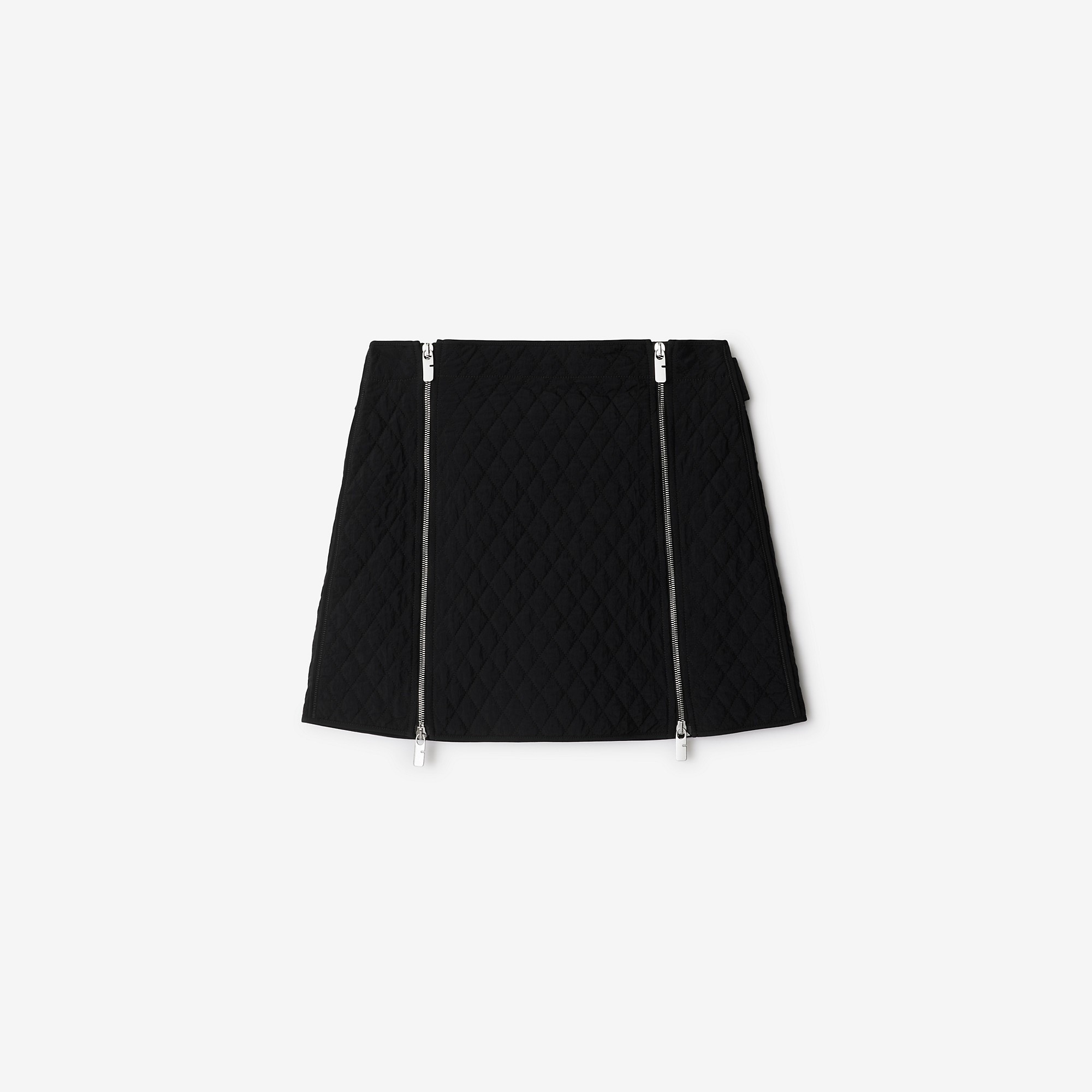 Quilted Nylon Mini Skirt - 1