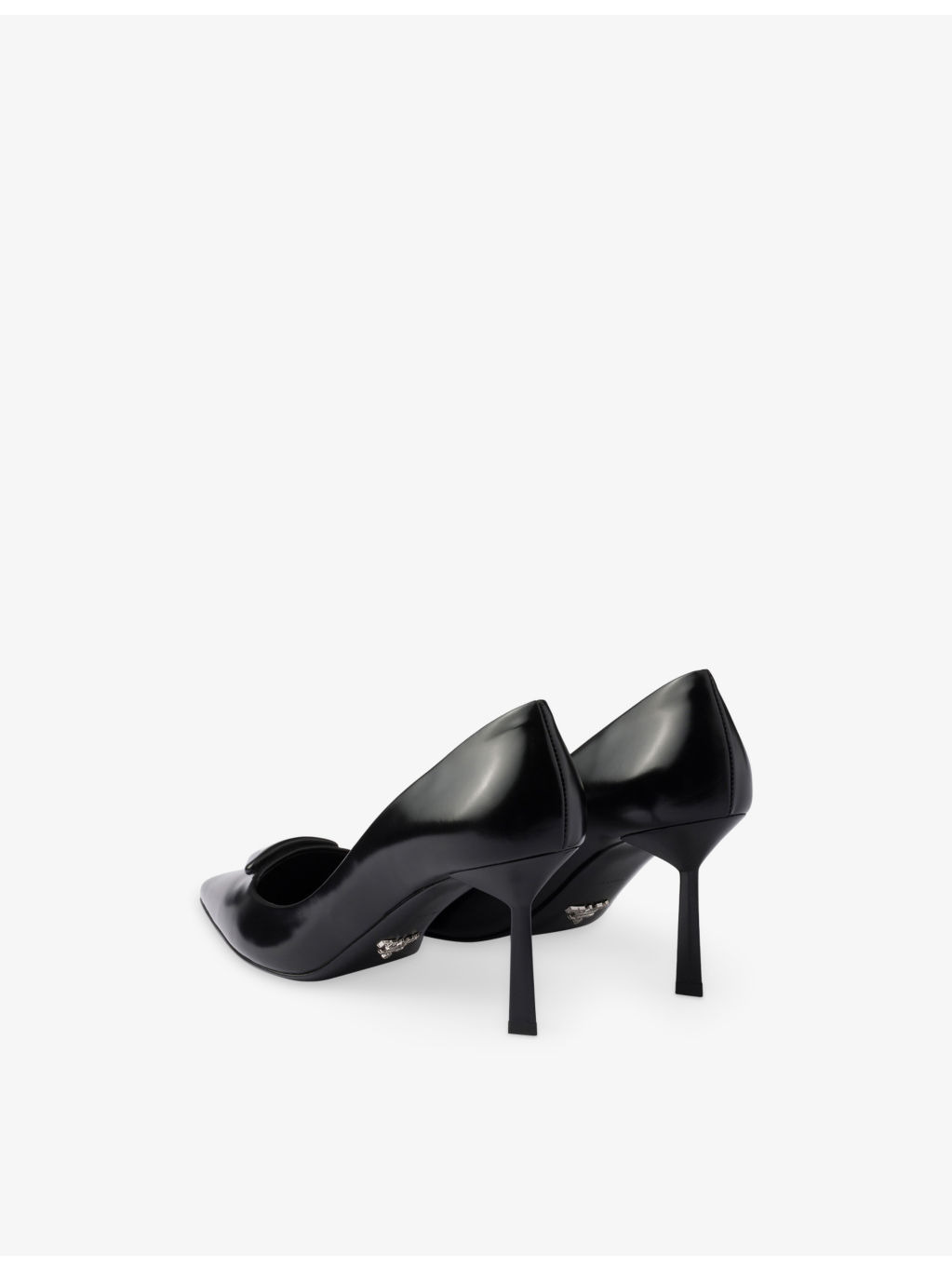 Logo-Plaque Leather Pumps - 4