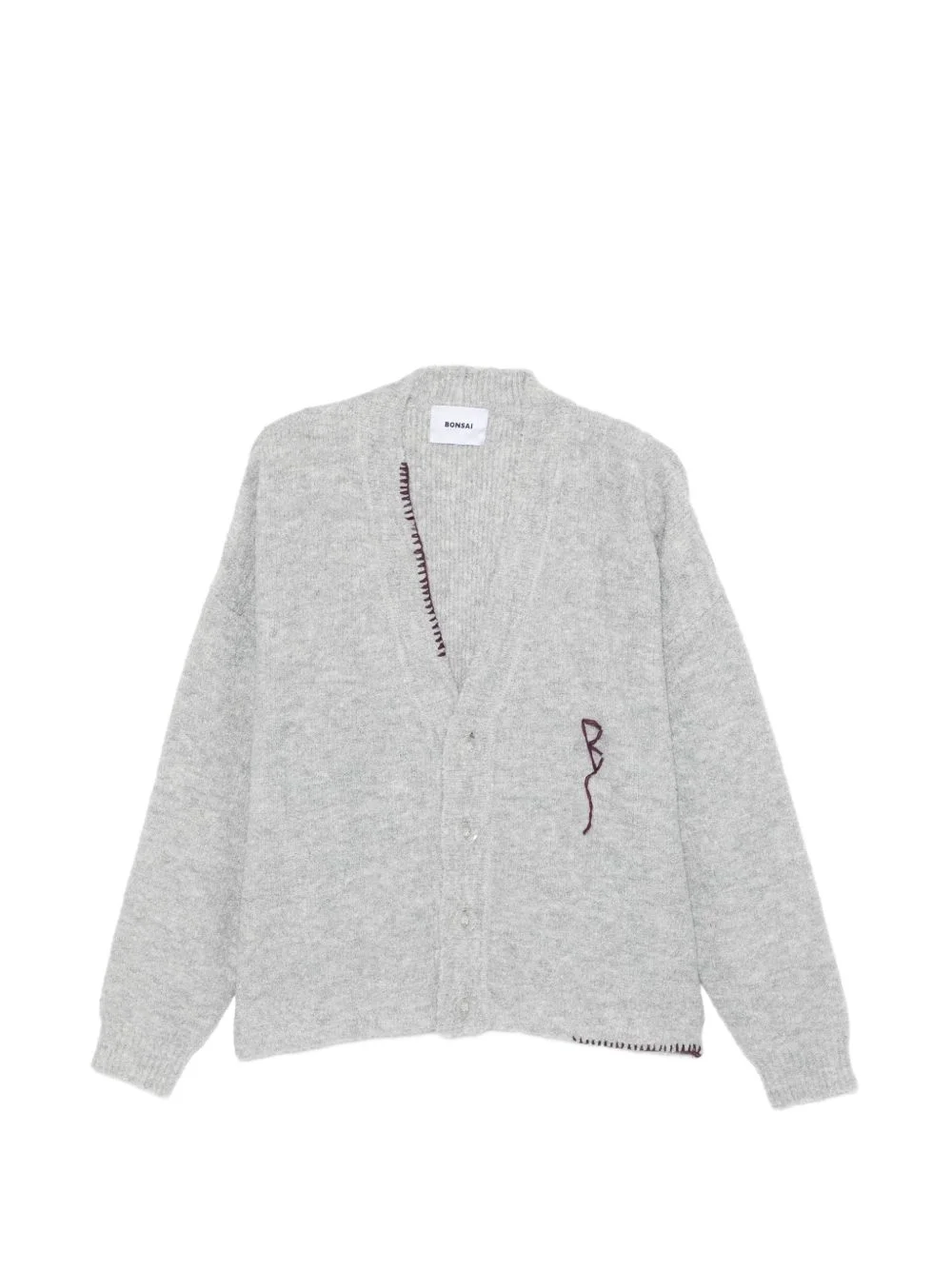 embroidered knit cardigan - 1