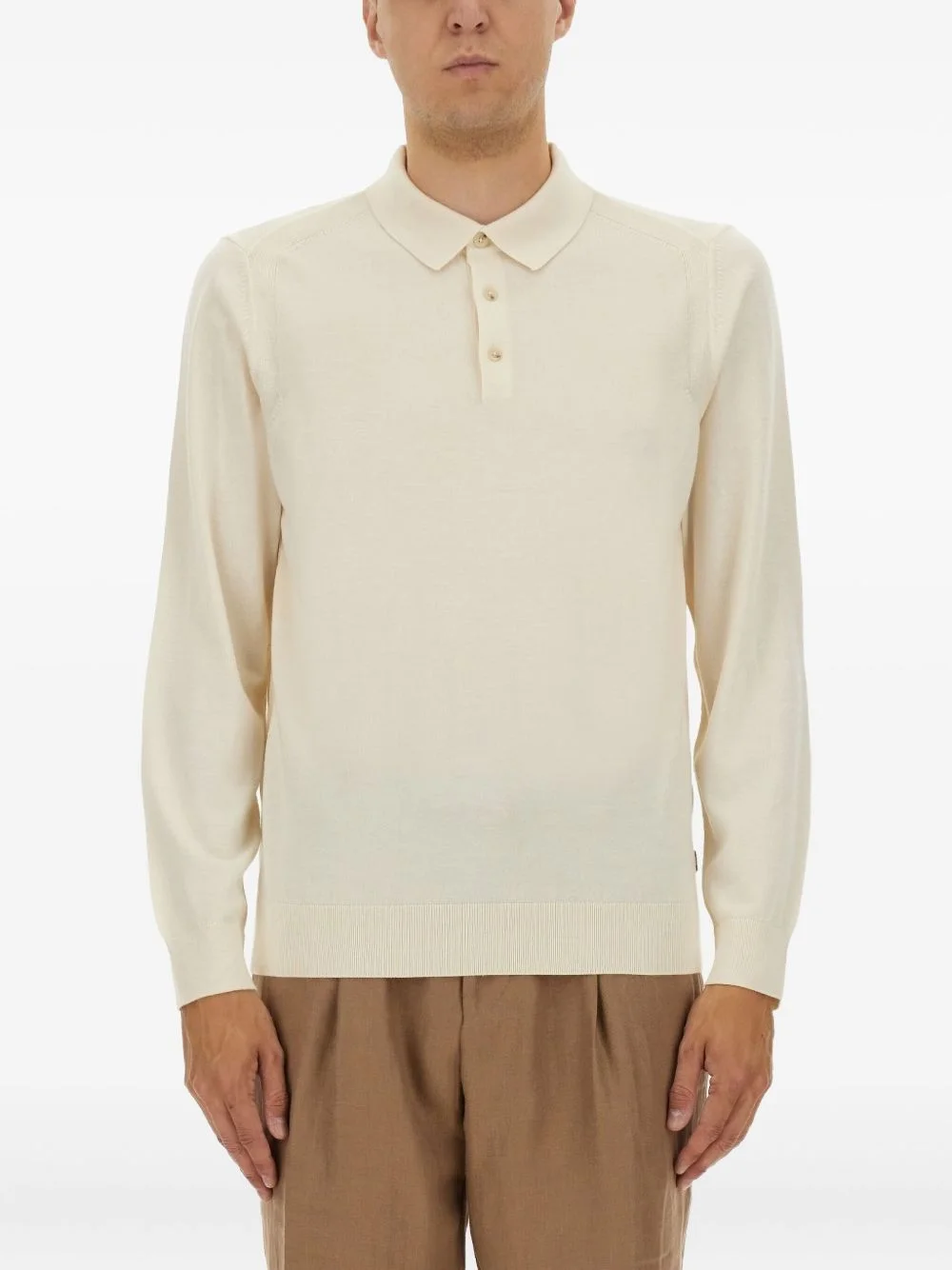 long-sleeve polo shirt - 1