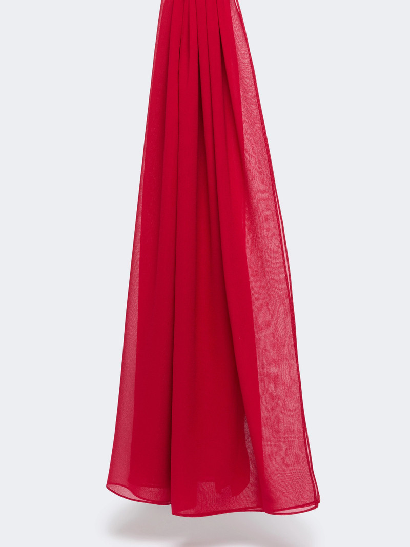 STARNA Silk georgette stole - GERANIUM 1