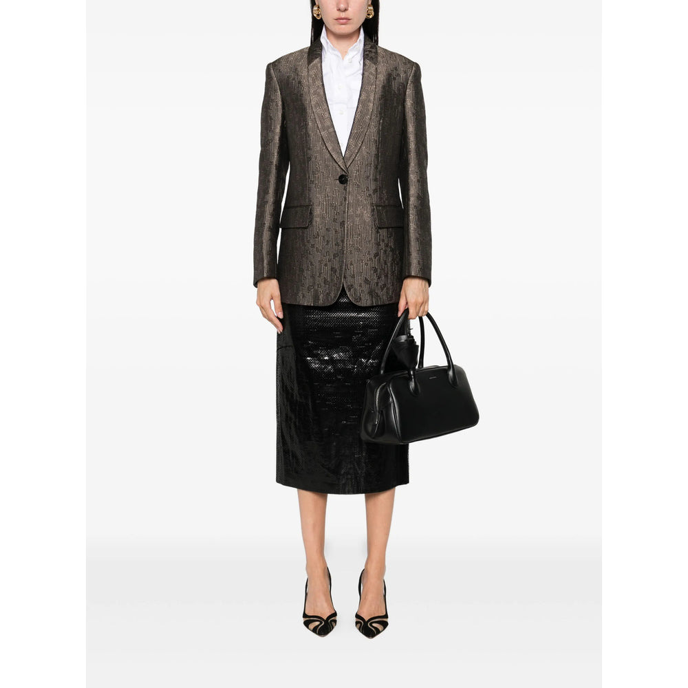 Giorgio Armani Brown Jackets - Blazers Women - 4