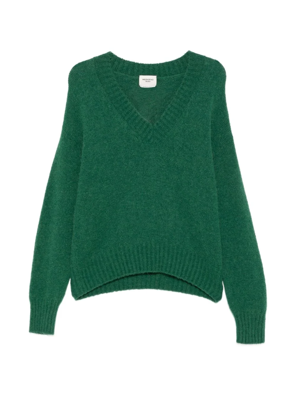 V-neck alpaca sweater - 1