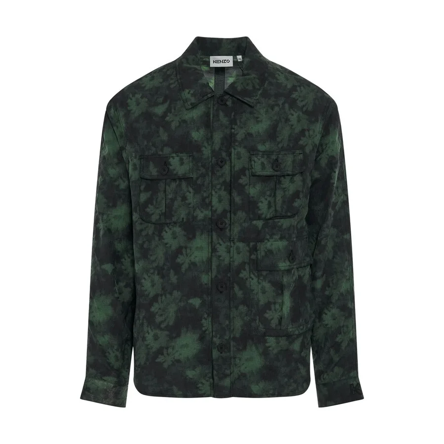 Kenzo Ghost Flower Print Shirt Jacket - 1