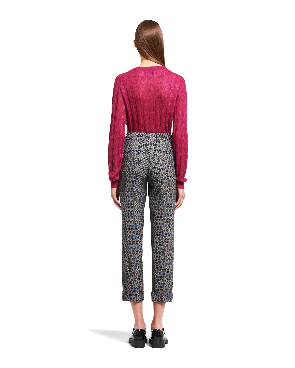 Stretch wool gabardine trousers - 4