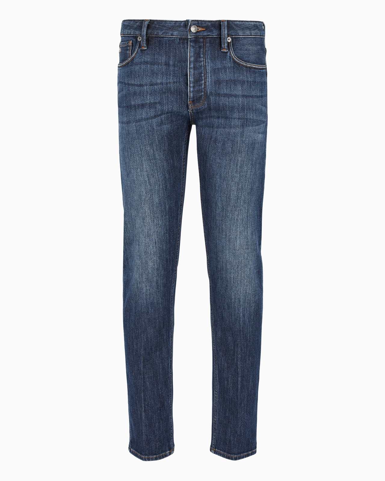 J75 Slim-fit, stone-washed denim jeans with fleece lining - 1