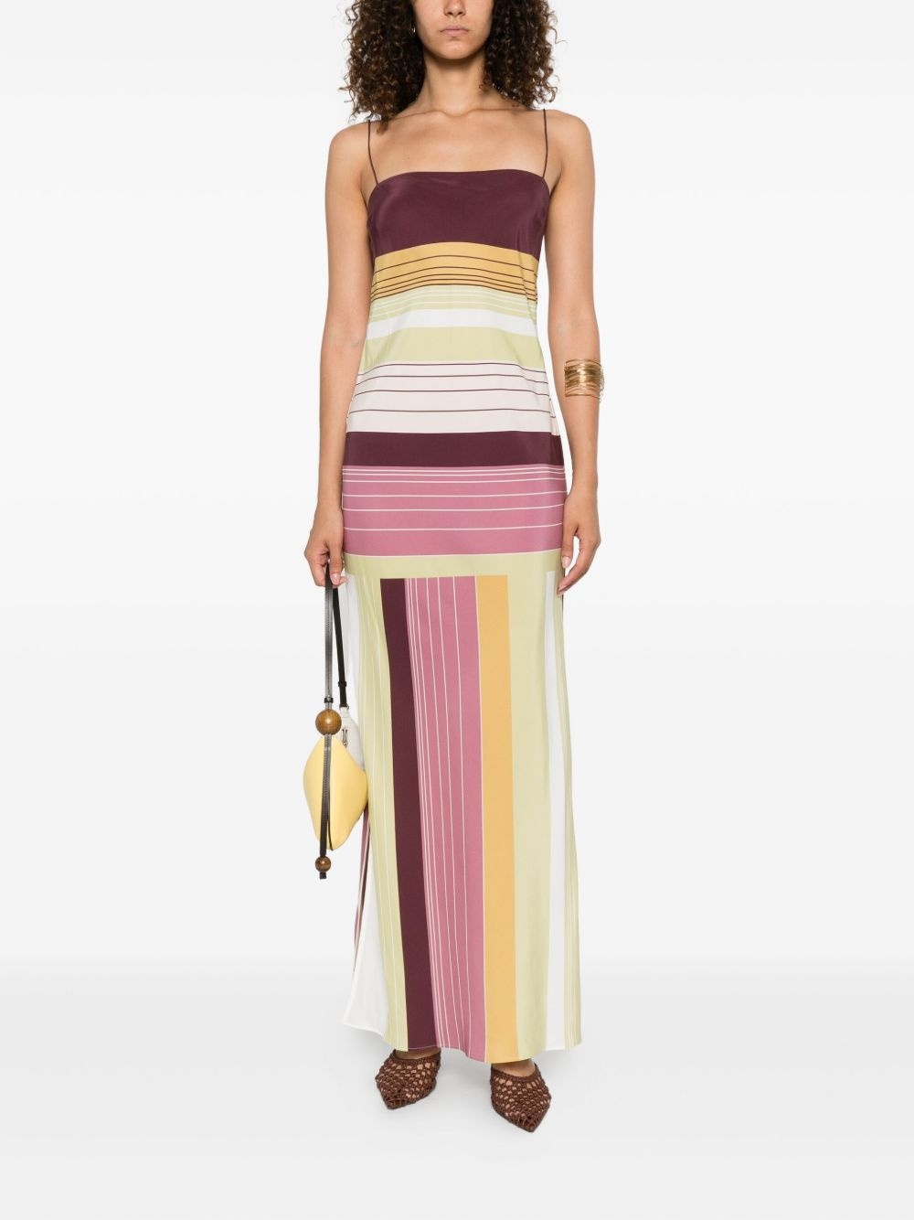 striped maxi dress - 2