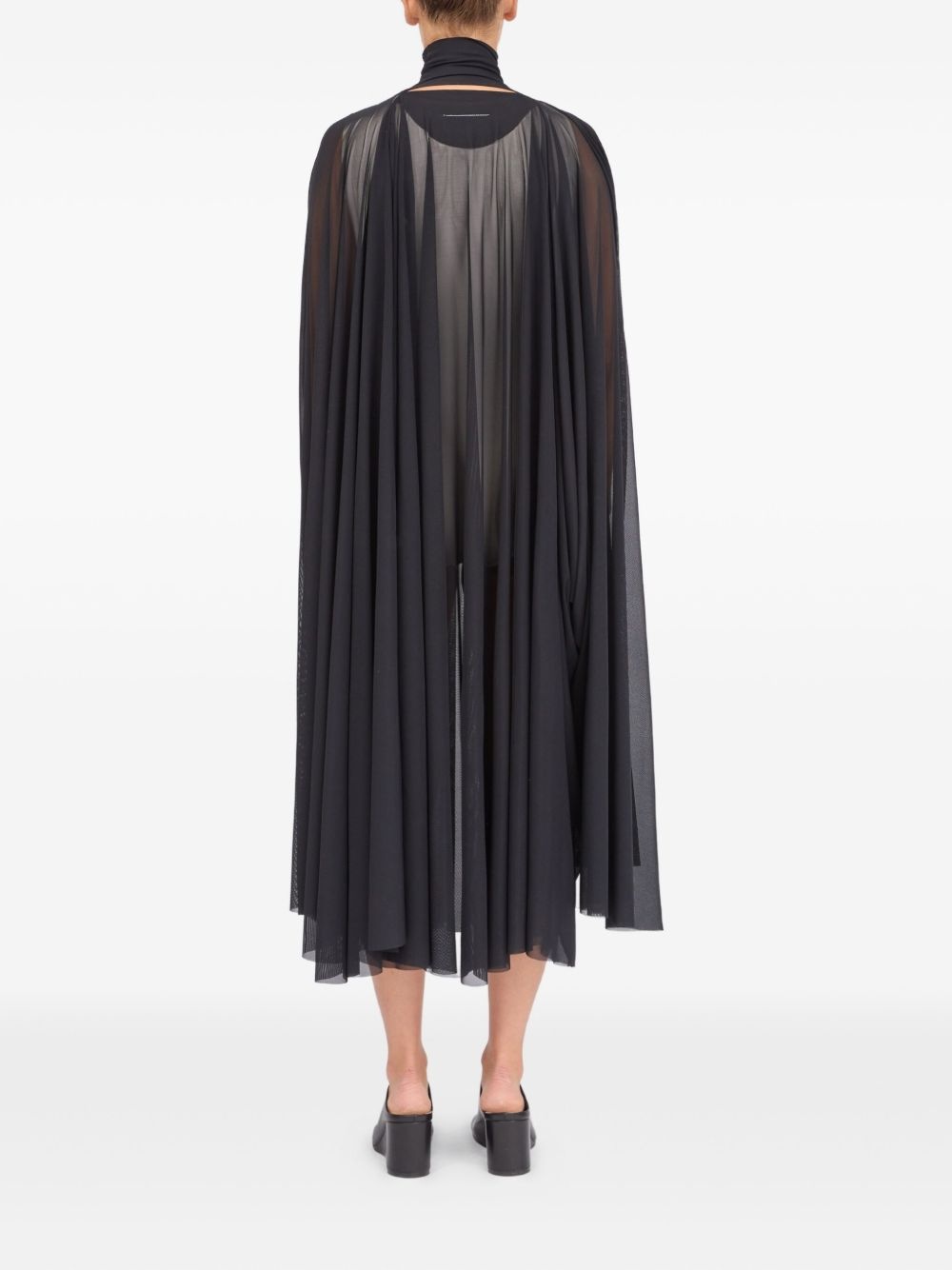 semi sheer maxi dress - 4