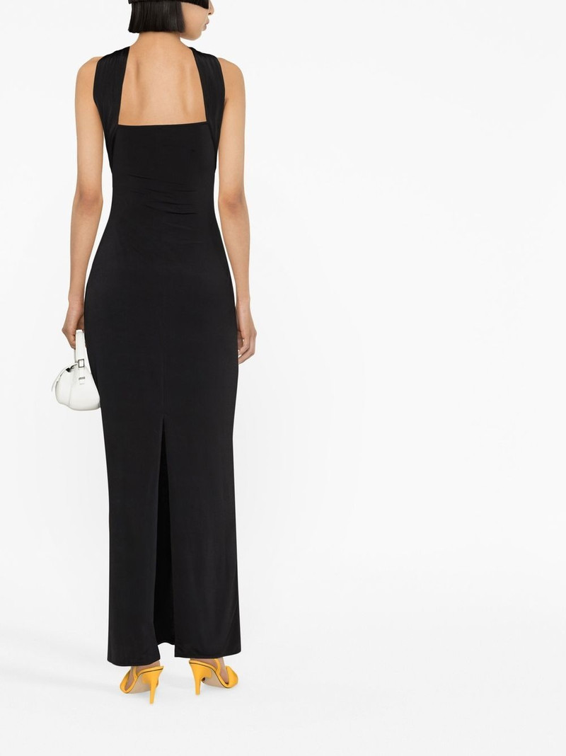 draped halterneck dress 4