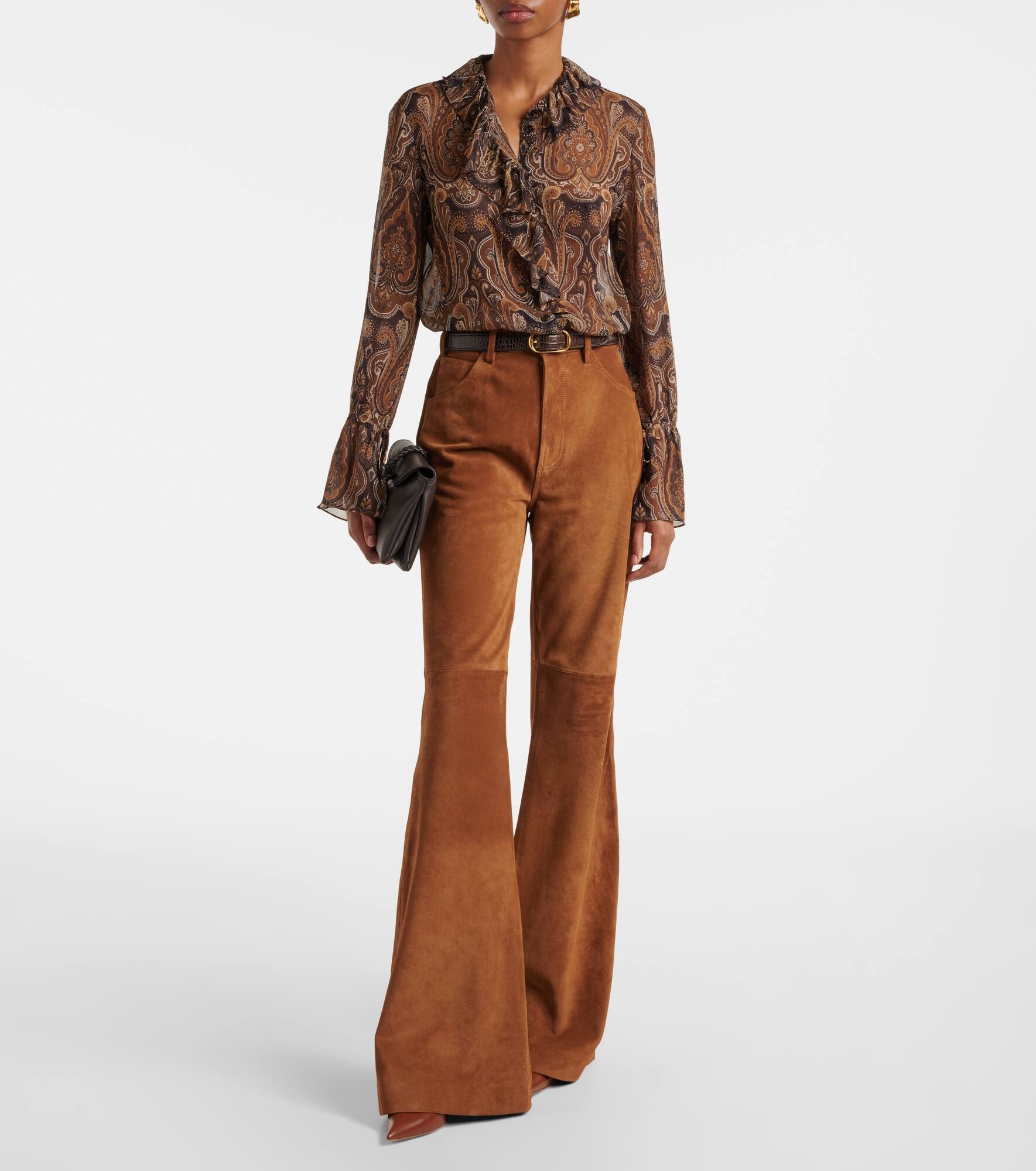 Cecily paisley silk chiffon blouse - 2