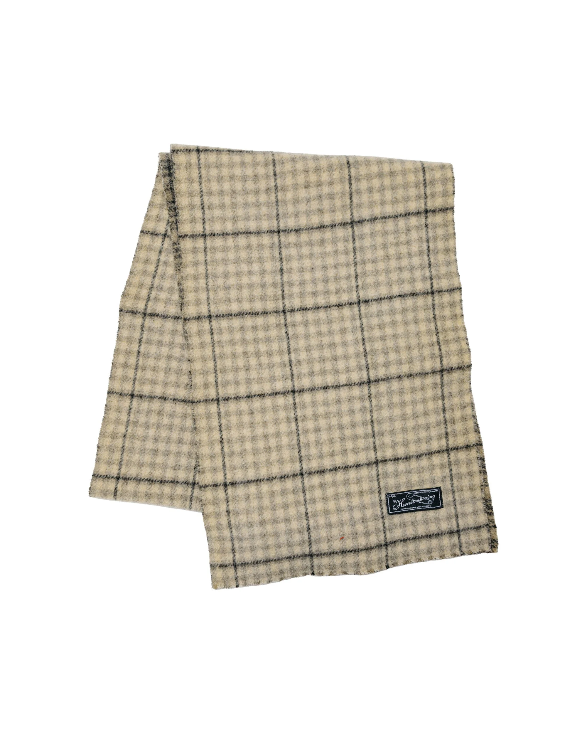 Facade Scarf Double Faced Grey Check - 1