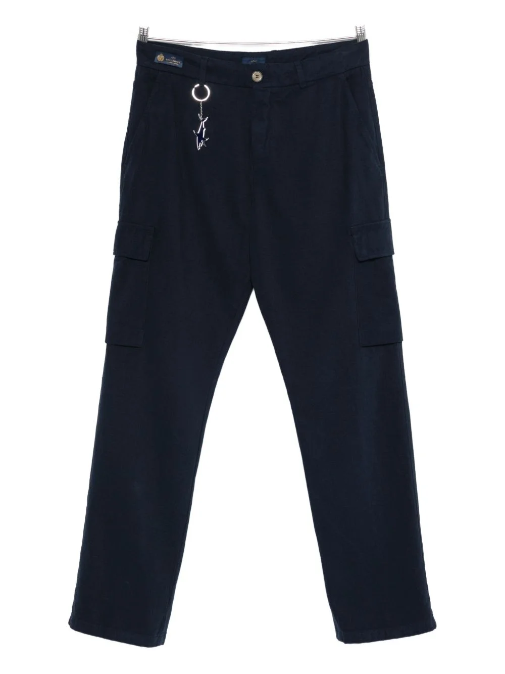 logo-charm cargo pants - 1