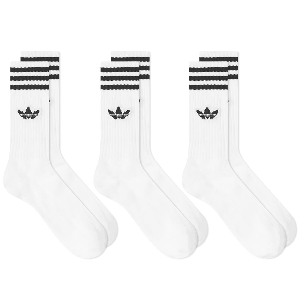 Adidas Solid Crew Sock - 3 Pack - 1