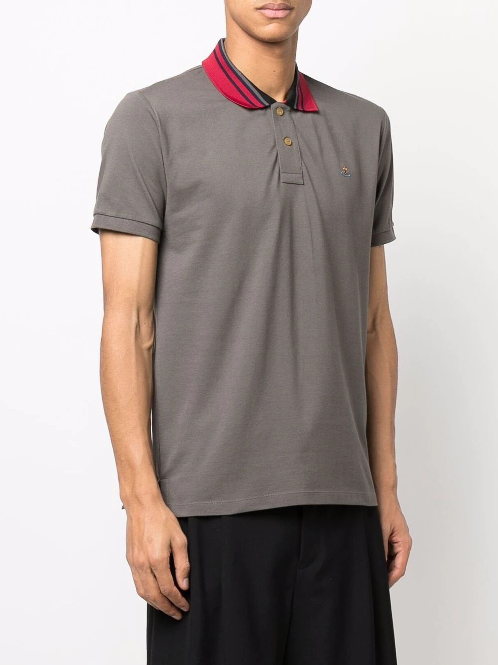 embroidered-orb polo shirt - 3