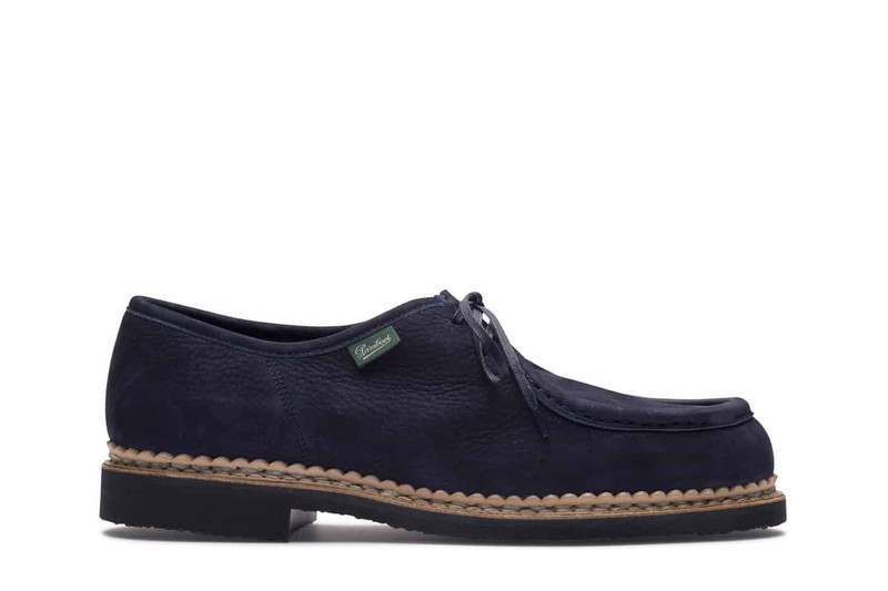 Micka Taurillon Nubuck Navy - Rubber Sole 1