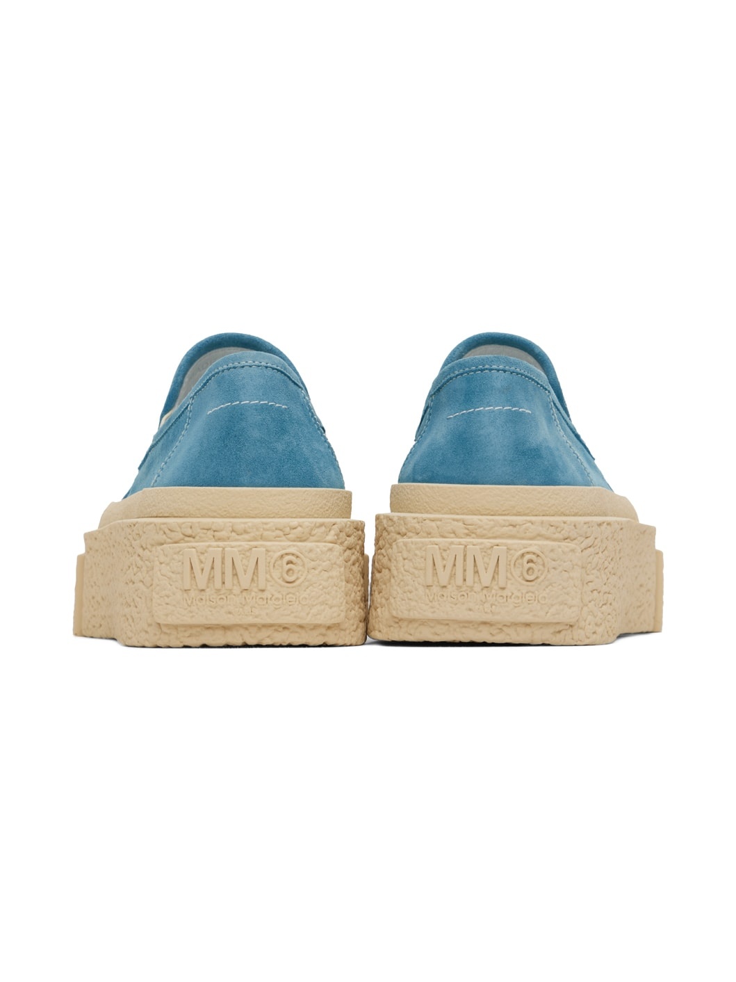 Blue Platform Slip-On Sneakers - 2
