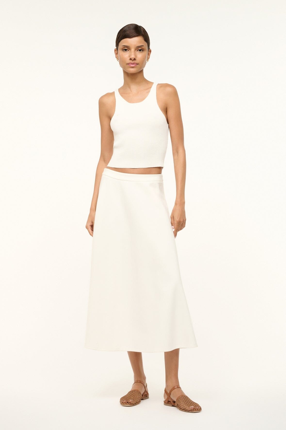 STAUD LIGHTHOUSE SKIRT IVORY - 2