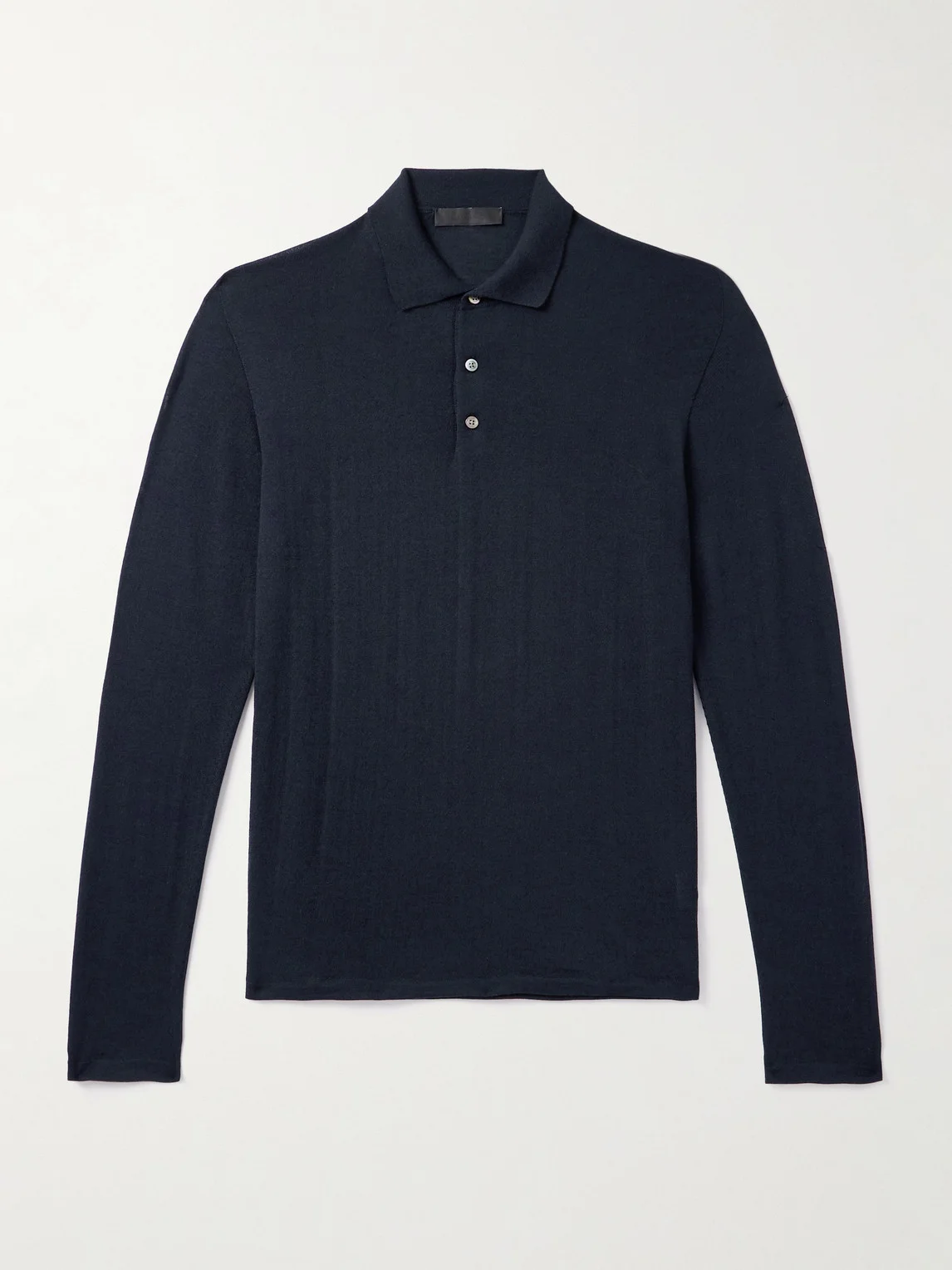 Slim-Fit Wool Polo Shirt - 1