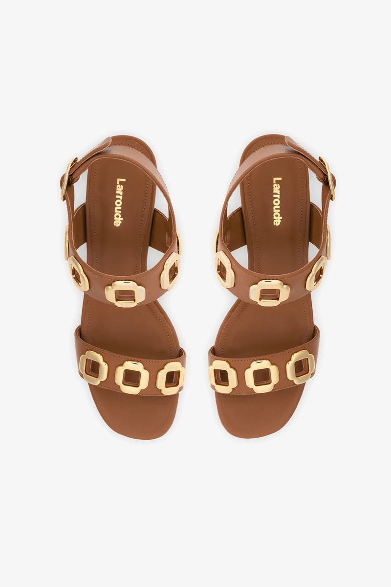 Milan Dolly Low In Caramel Leather 6