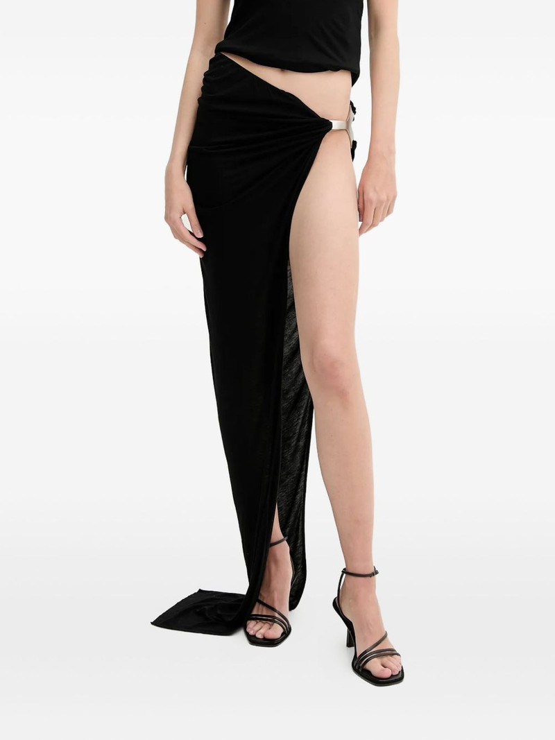draped side-buckle skirt 1