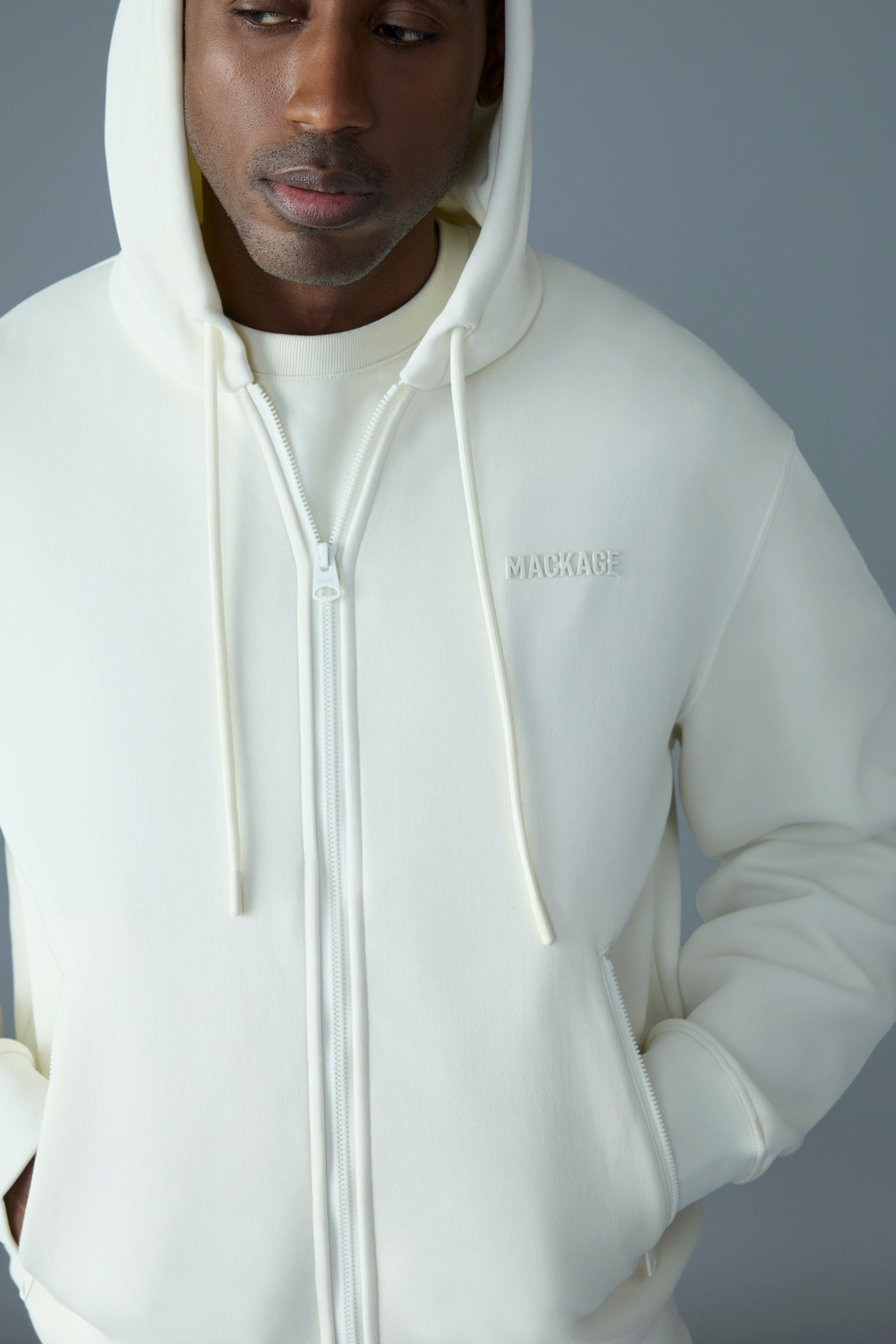 KRYSTOS Double-face Jersey zip-up hoodie - 5