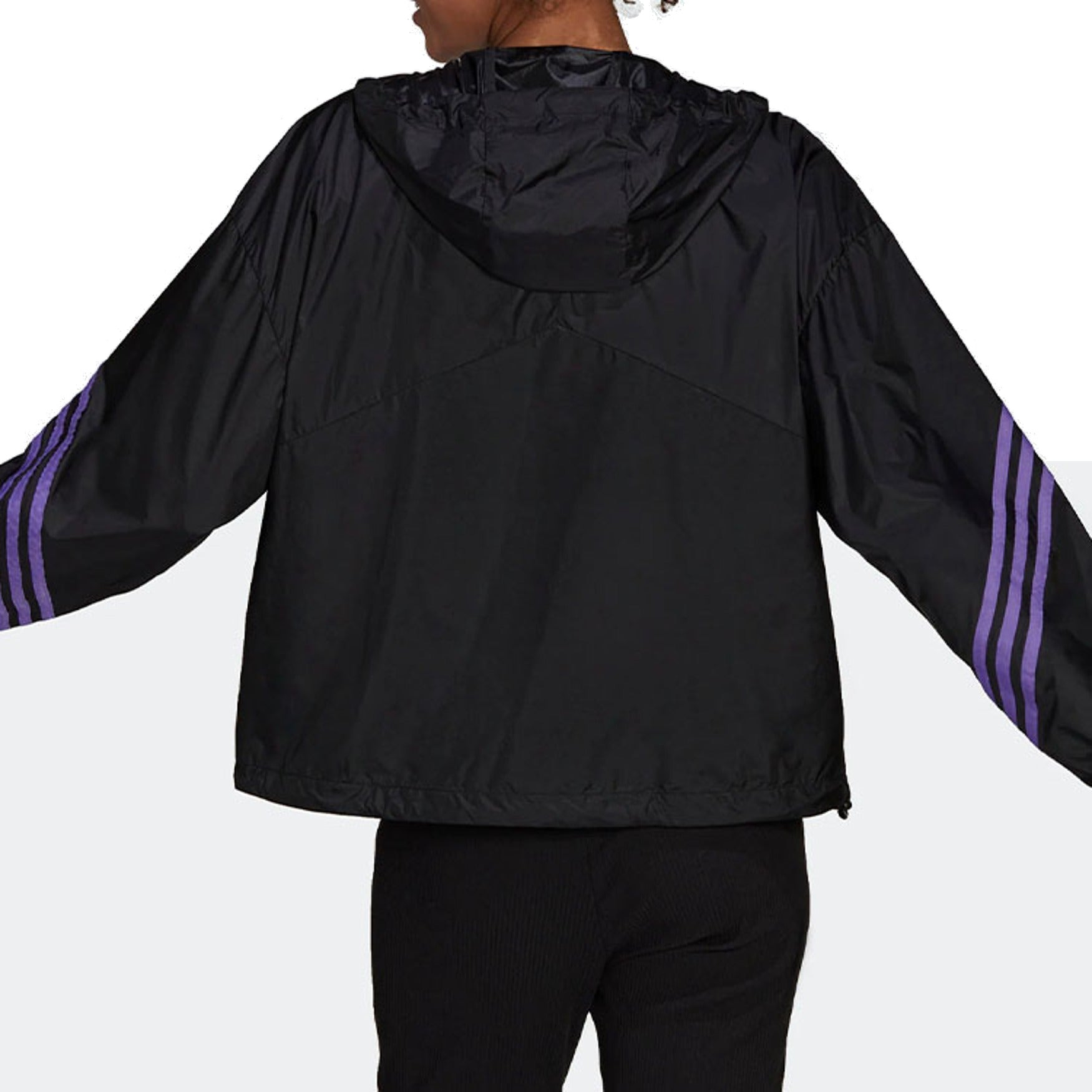 (WMNS) adidas Back to Sport WIND.RDY Anorak Jacket 'Black Purple' H65722 - 3