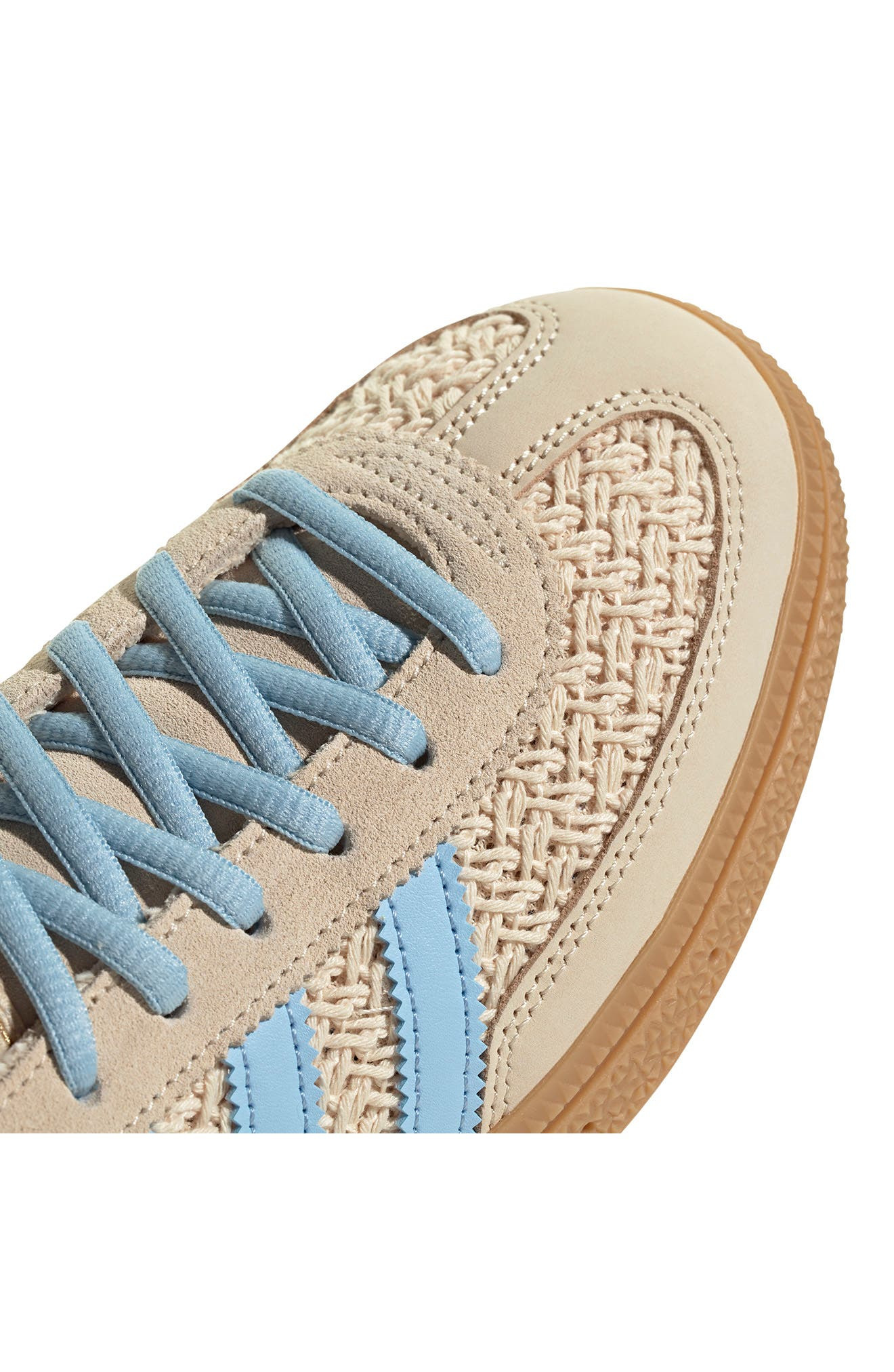 adidas Handball Spezial Sneaker in Sand Strata/Brown/Sky at Nordstrom - 7