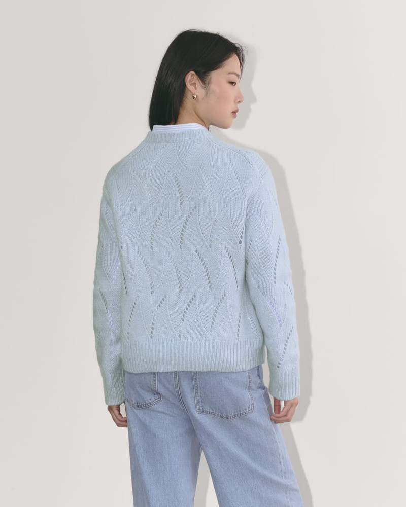 THE POINTELLE SWEATER IN CLOUD 5