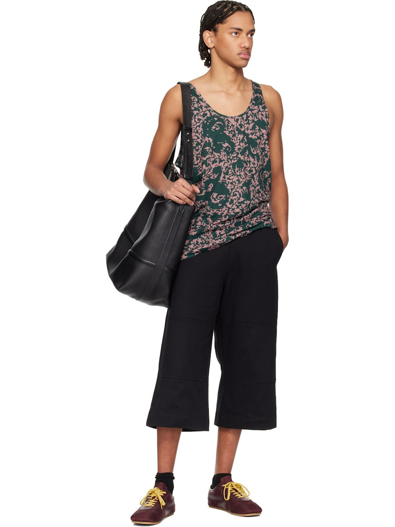 Dries Van Noten Black Loose Cotton Shorts outlook