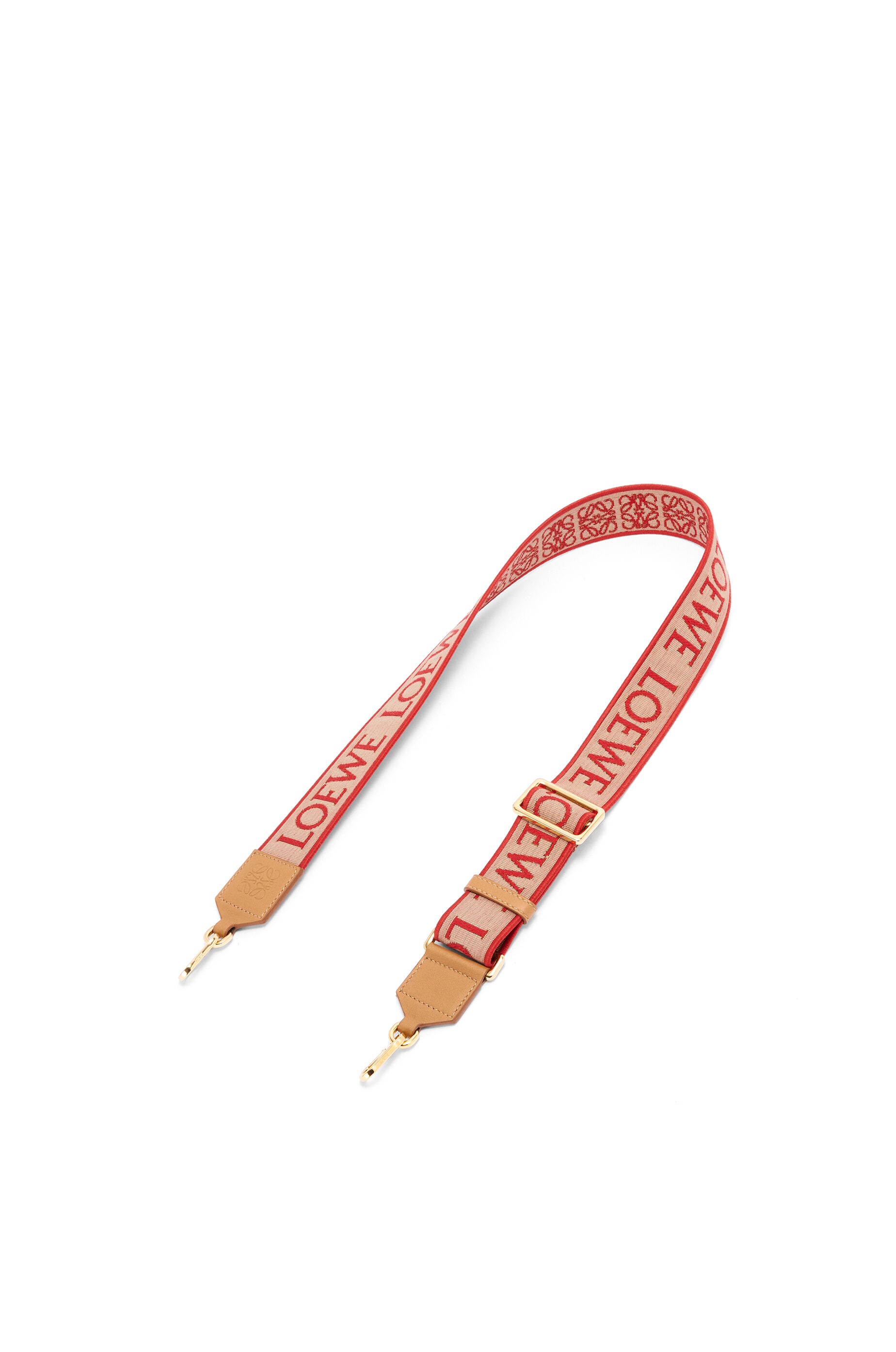 Anagram strap in jacquard and calfskin - 1