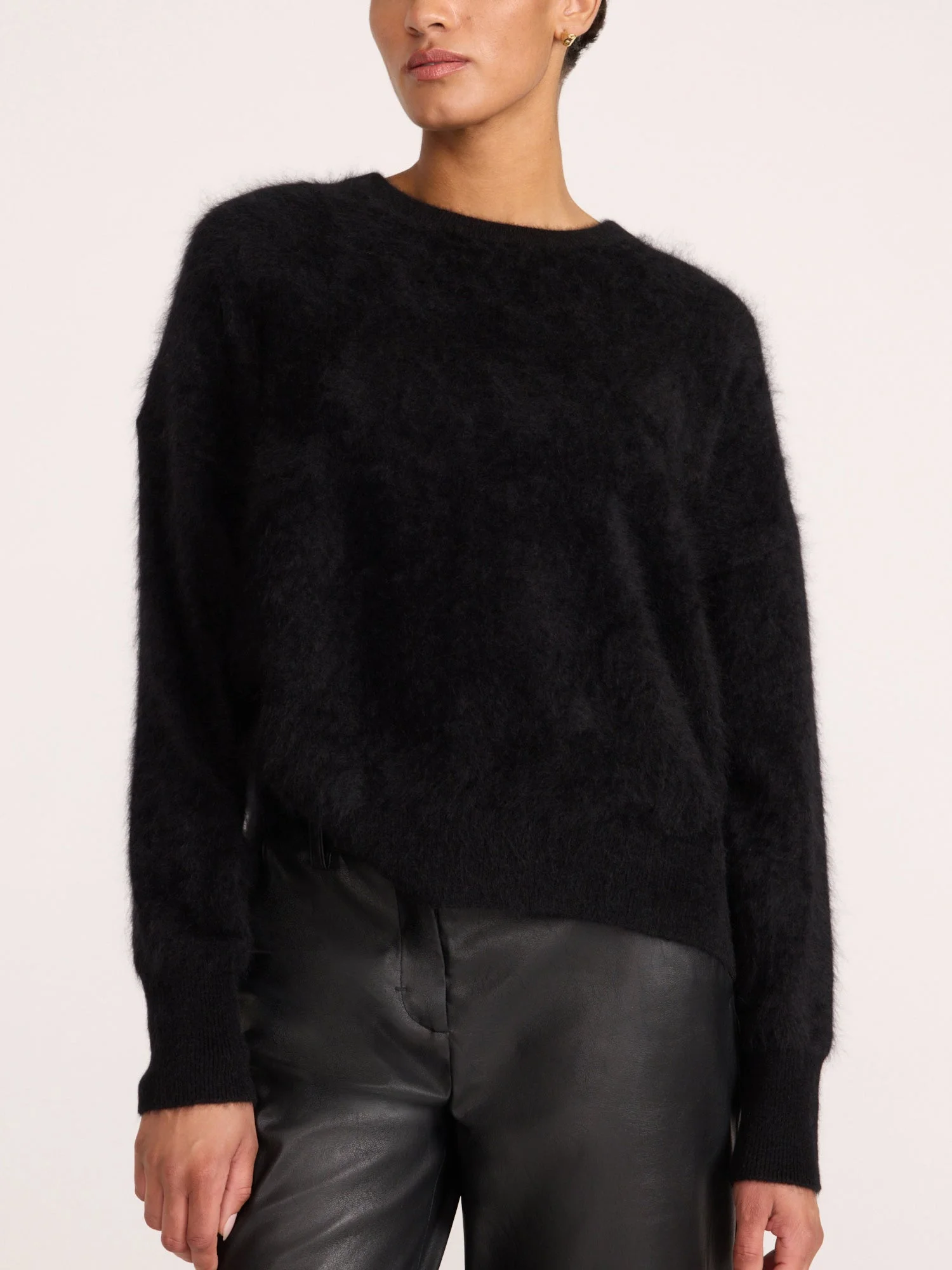 The Brushed Cashmere Bright Crew - 1