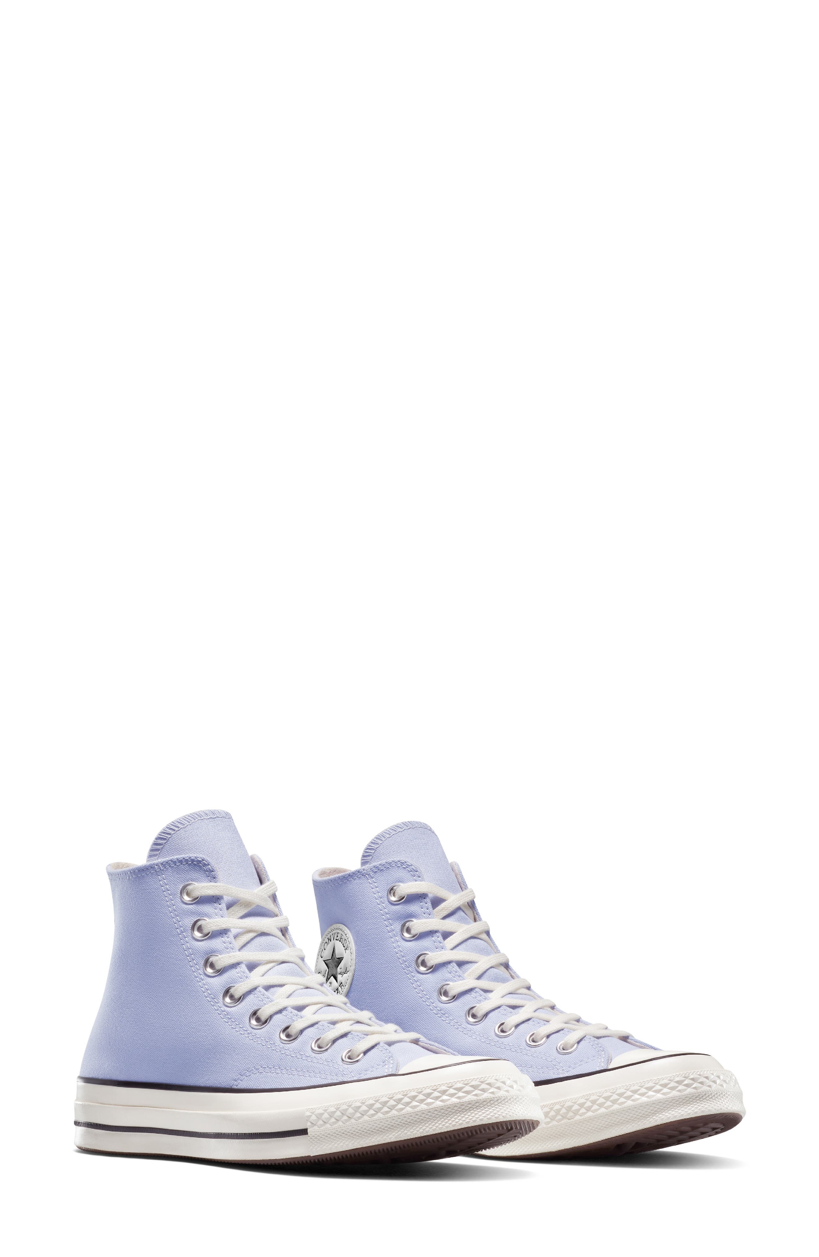 Converse Gender Inclusive Chuck 70 High Top Sneaker in Blueberry Ice/Egret/Black at Nordstrom - 5