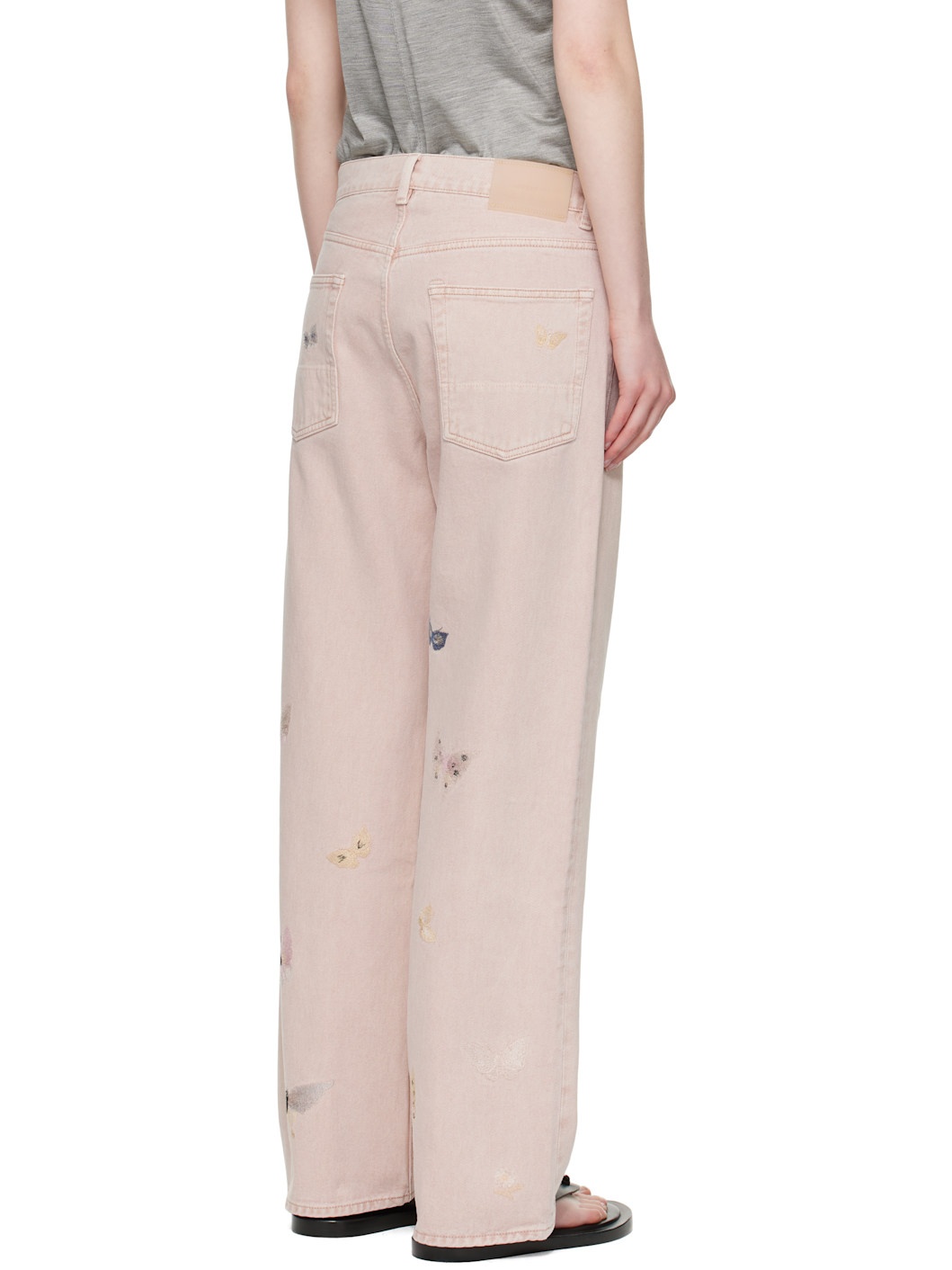 Beige Third Cut Jeans - 3