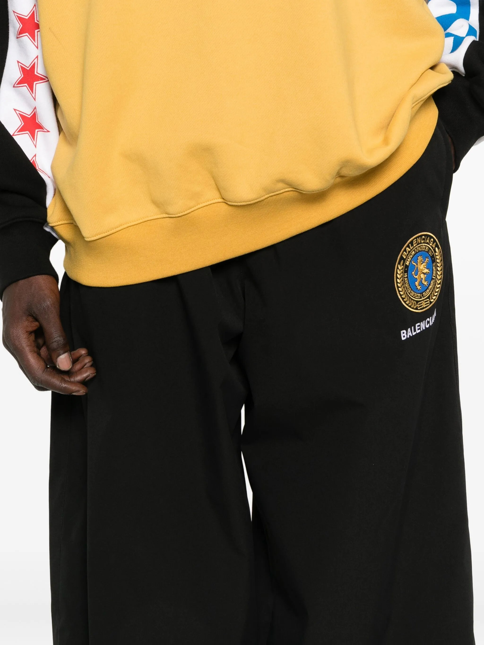 Balenciaga Logo-embroidered Elastic-waistband Trousers - 5