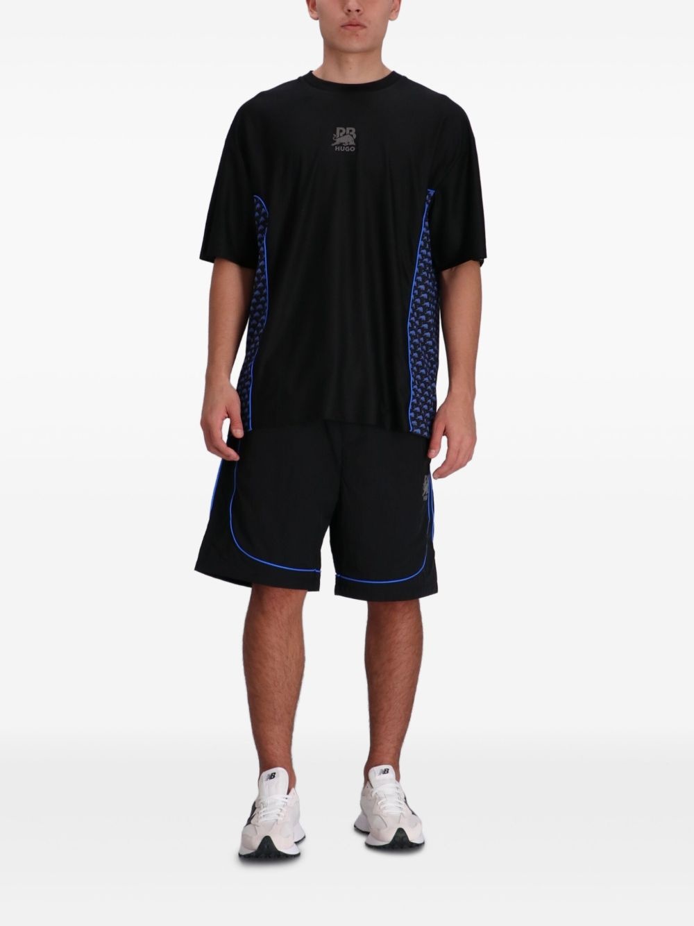 x Racing Bulls torchon-piping track shorts - 2