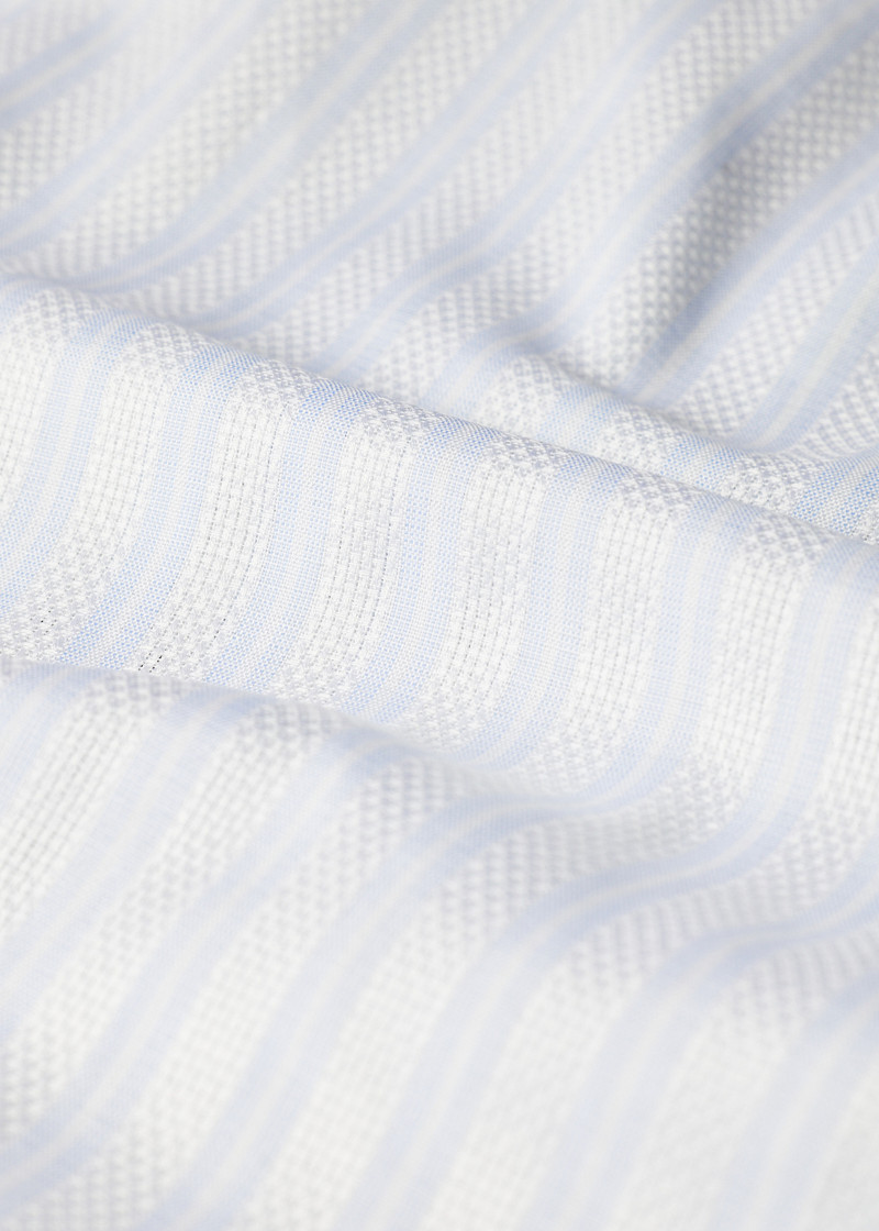 Paul Smith Light Blue Textured Stripe Shirt outlook