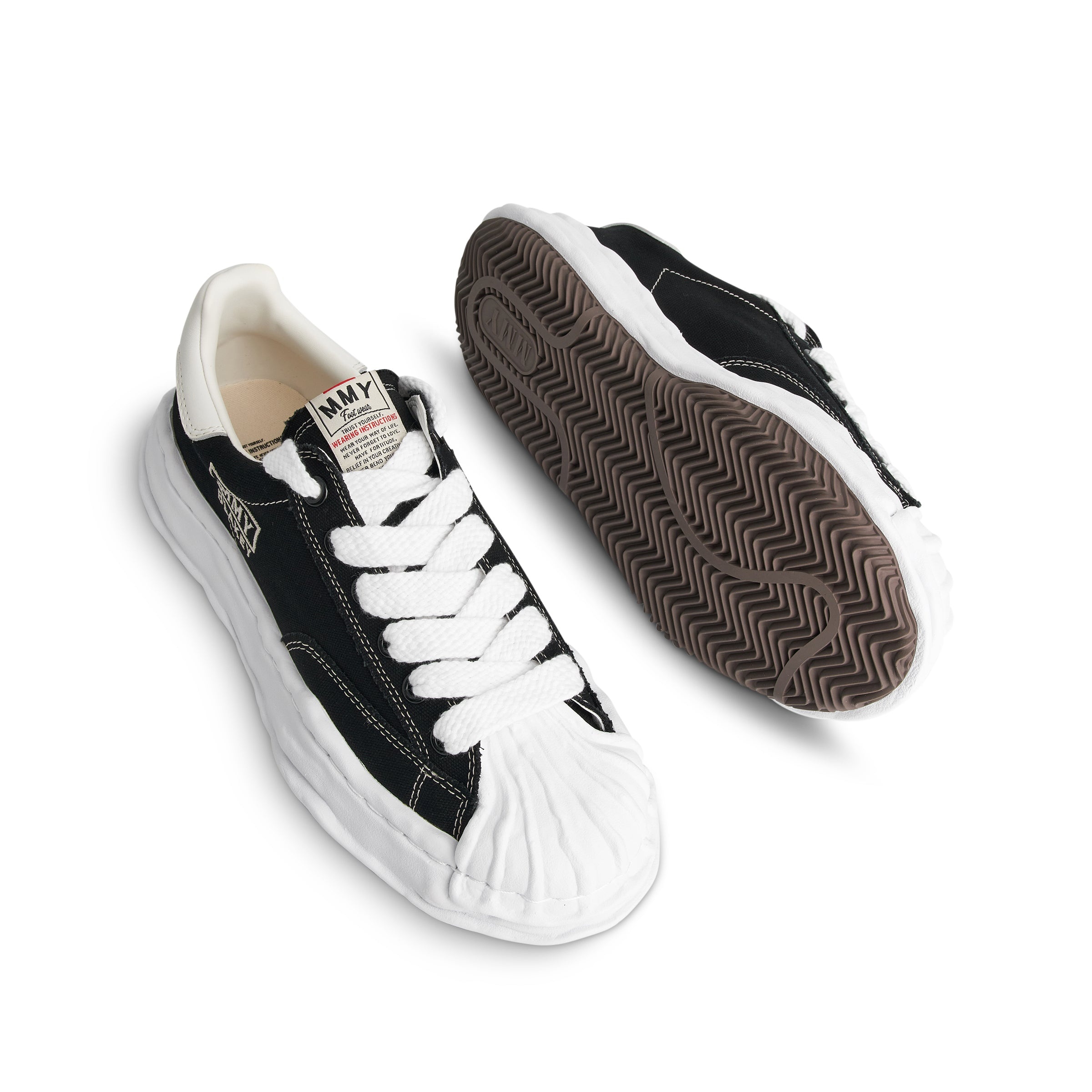 Blakey OG Low Top Sneaker in Black/White - 4