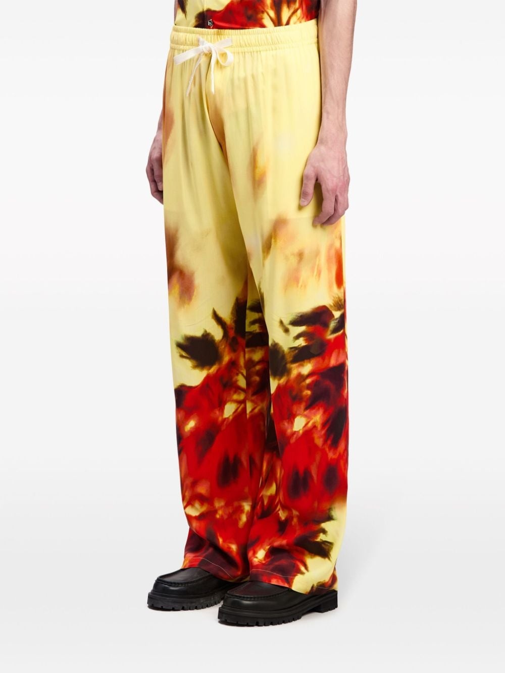 abstract-print track pants - 4