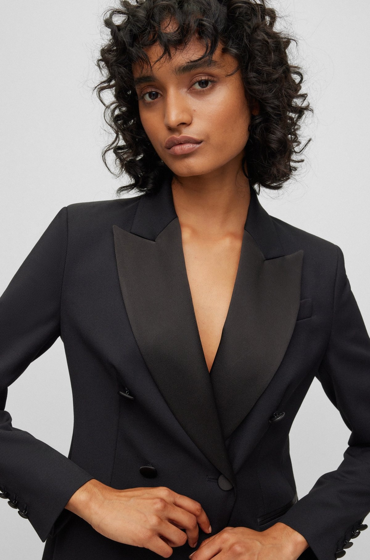 SLIM-FIT TUXEDO JACKET IN WOOL-BLEND TWILL - 5
