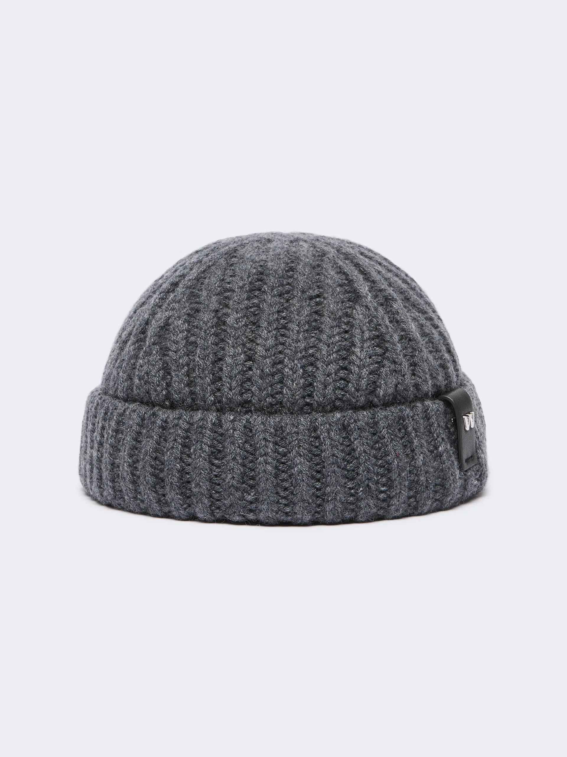 PIETRE Cashmere docker hat - DARK GREY - 1