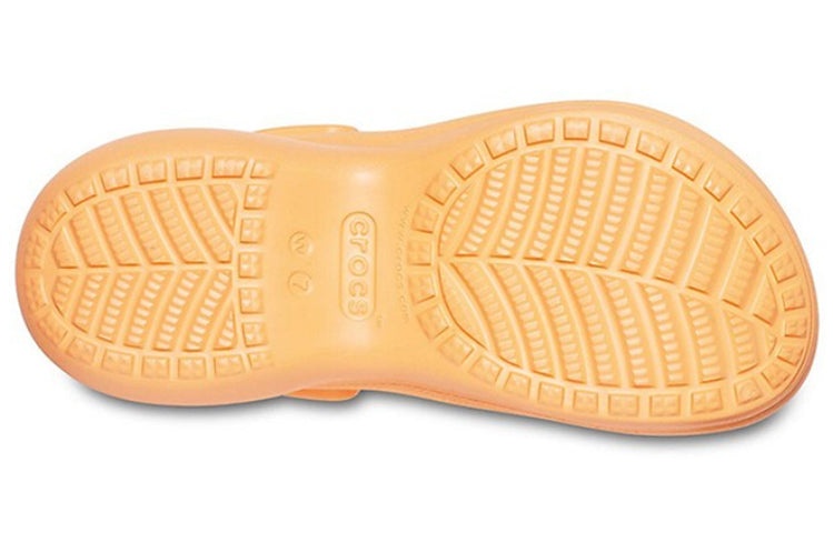 (WMNS) Crocs Classic Clog Retro Crocs Thick Sole Orange Small Whale Sandals 206302-801 - 6