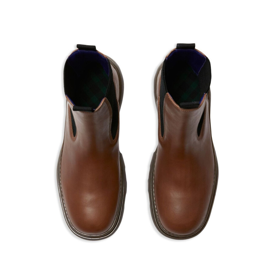 Burberry Creeper Leather Chelsea Boots - 3