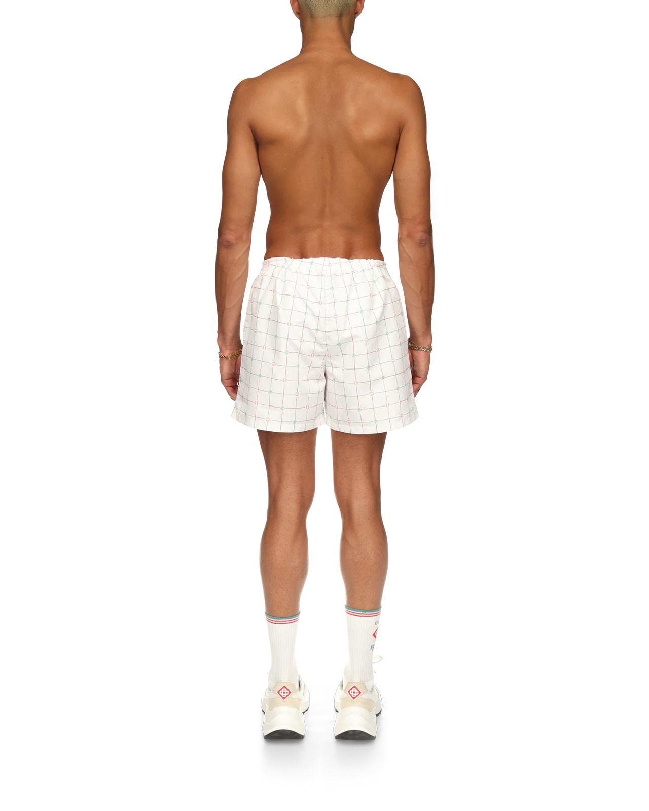 Tennis Check Swim Trunks - 3