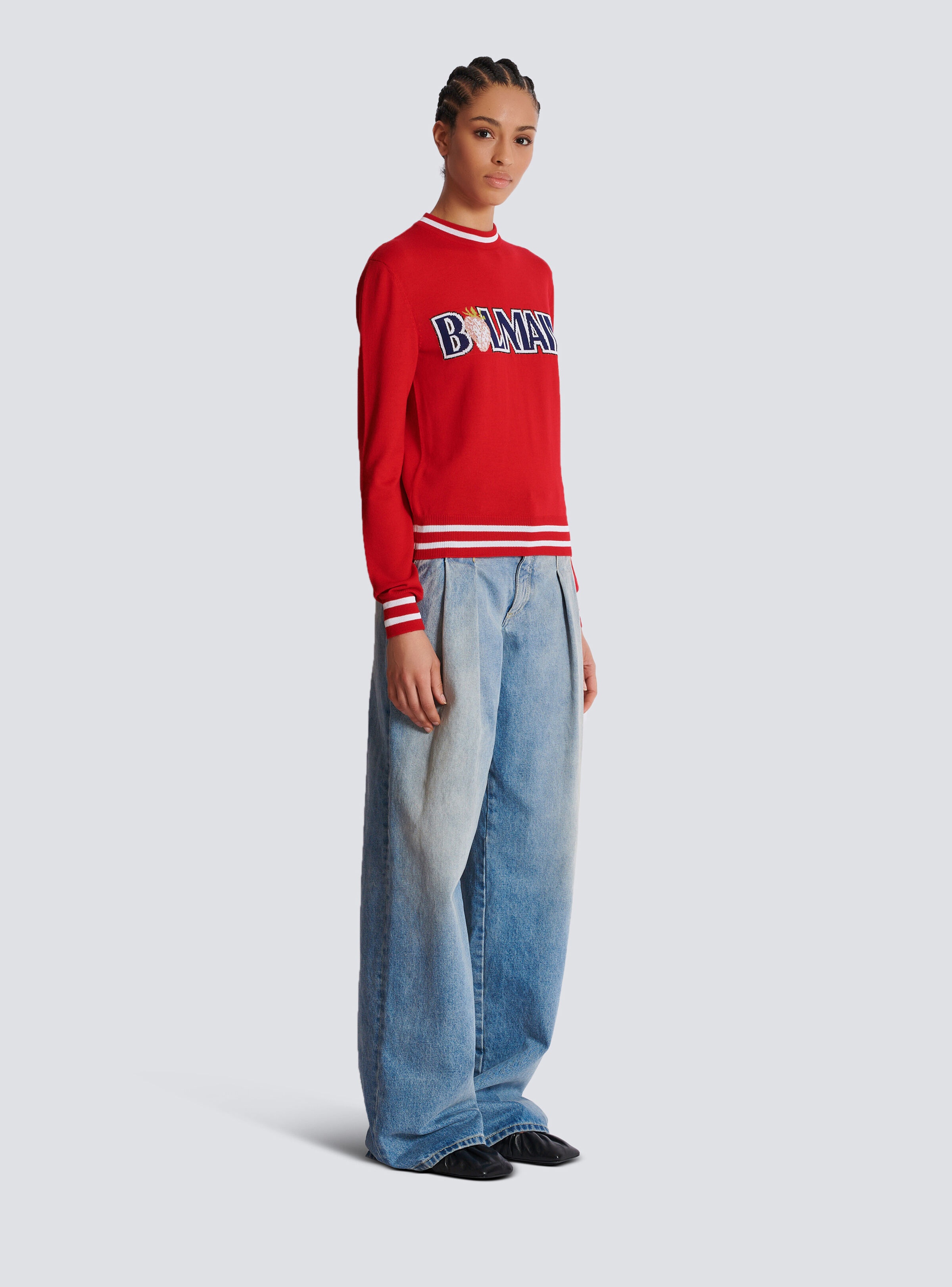 Wool Balmain Strawberry jumper - 3