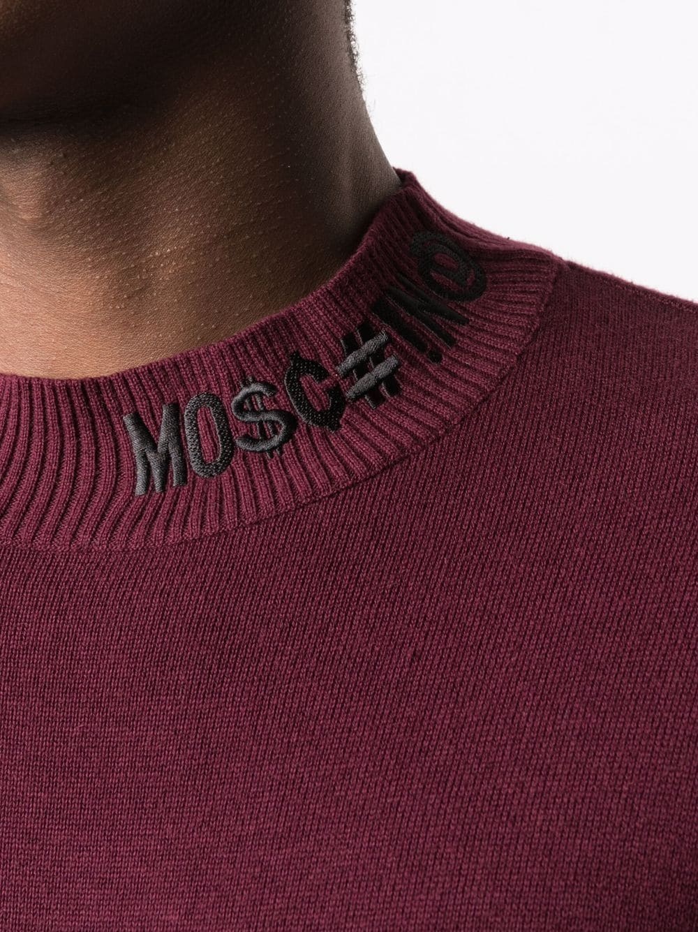 embroidered-logo long-sleeve jumper - 5