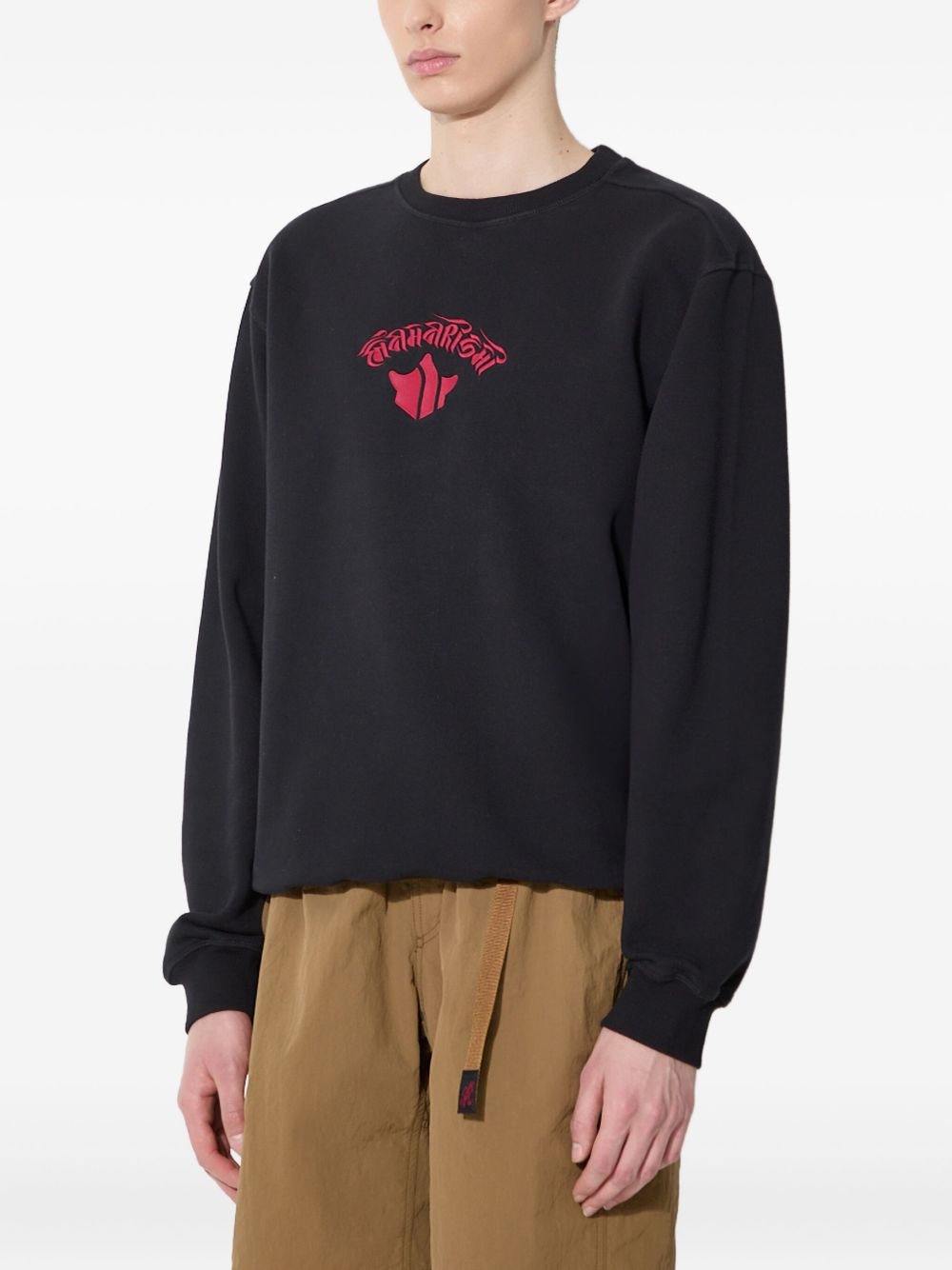 embroidered dragon sweatshirt - 3
