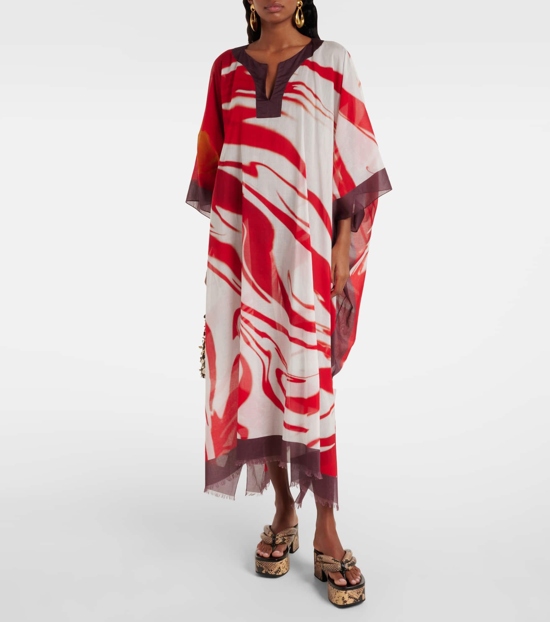 Printed cotton kaftan - 2