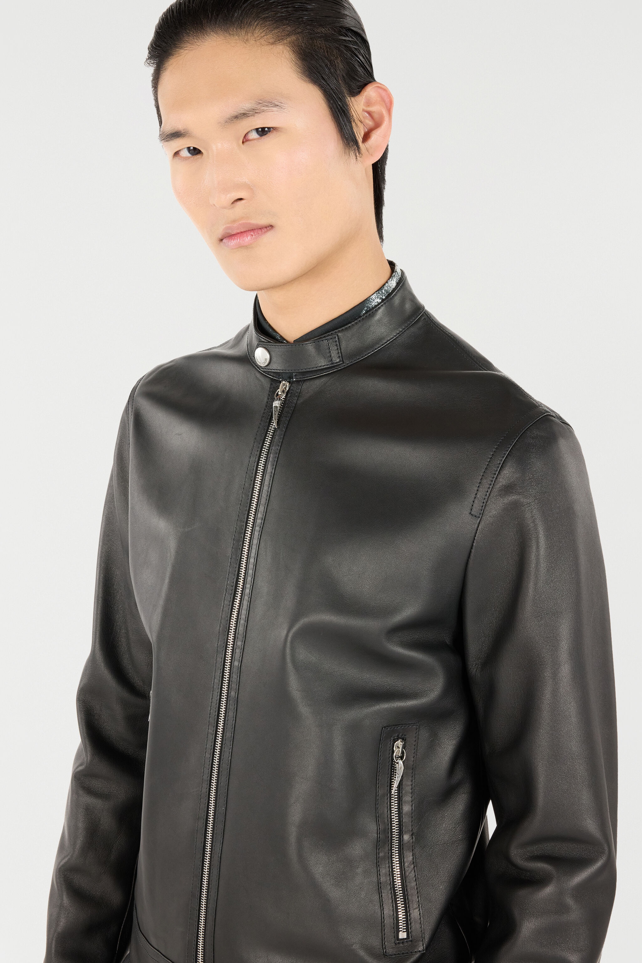 Biker Jacket With Fang Details - 5