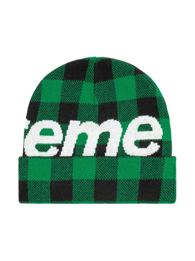 Supreme big logo beanie outlook