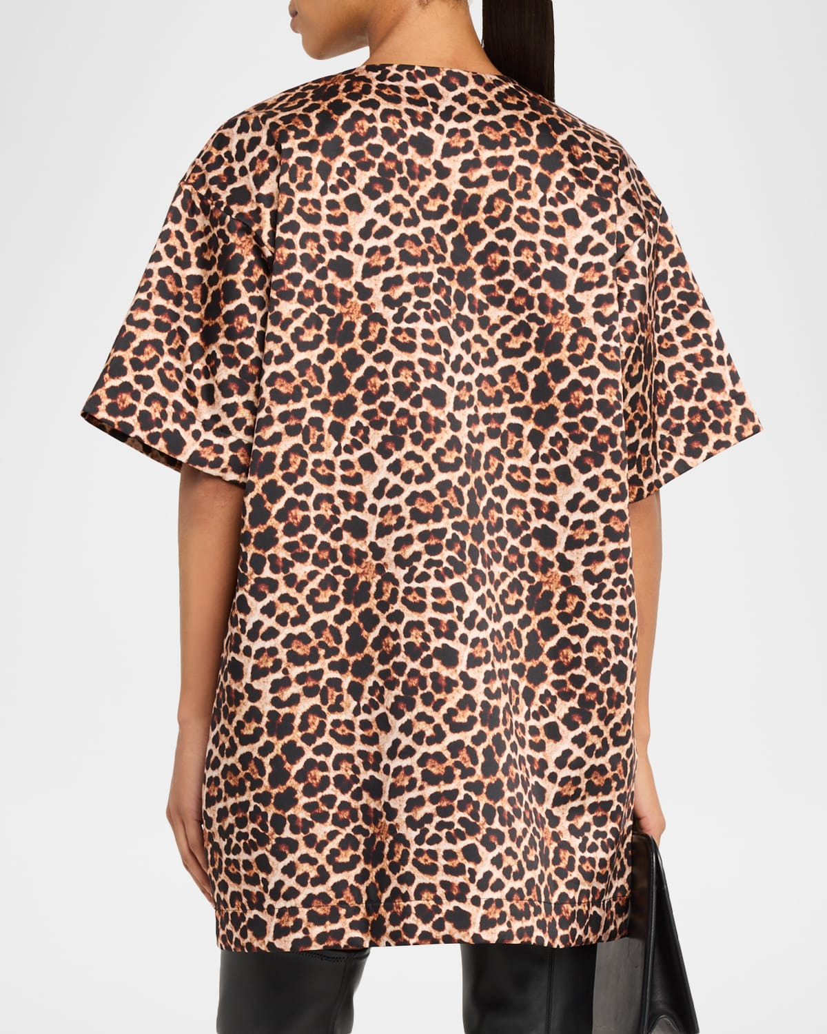 Leopard-Print T-Shirt Dress - 3